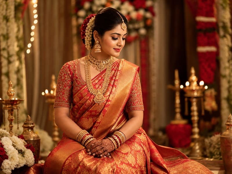 Wedding occasion sarees — traditional bridal silk