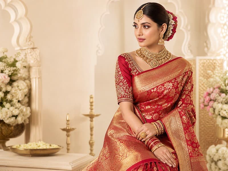 Wedding saree collection — opulent bridal silk sarees