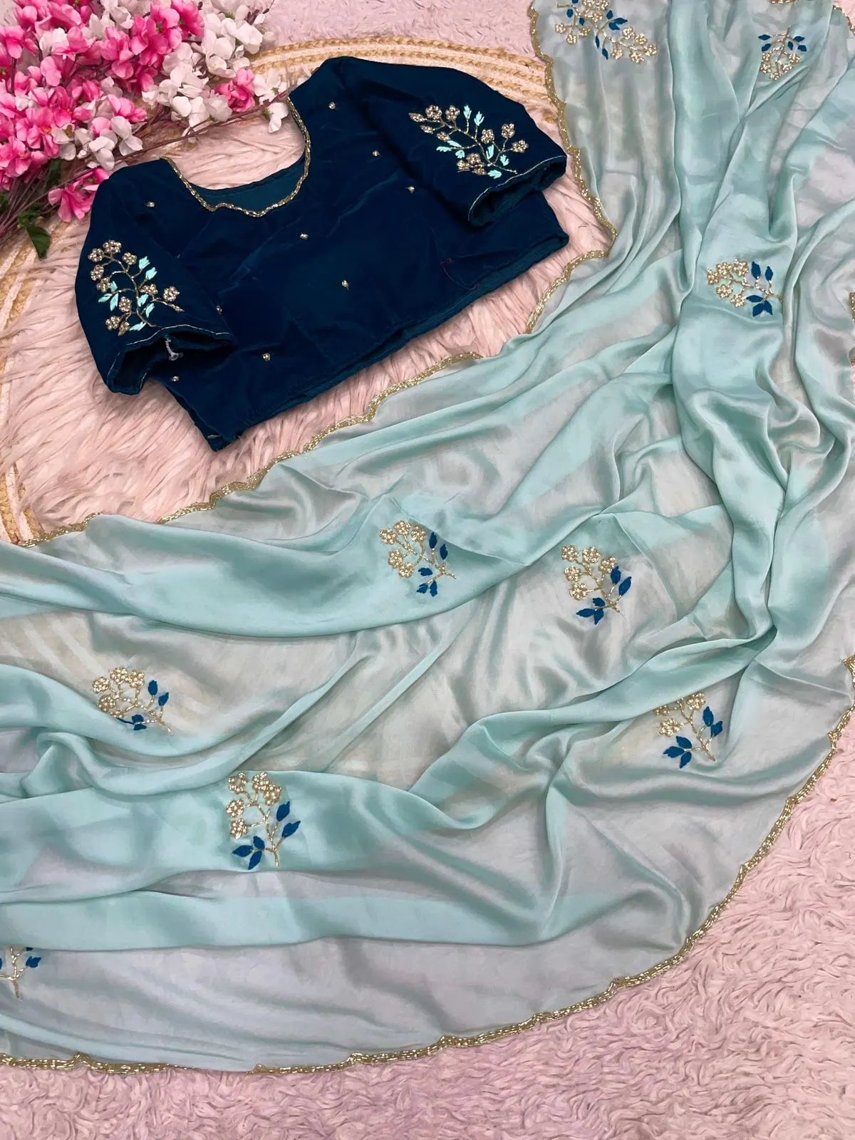 Soft Rangoli Silk Saree — image 1