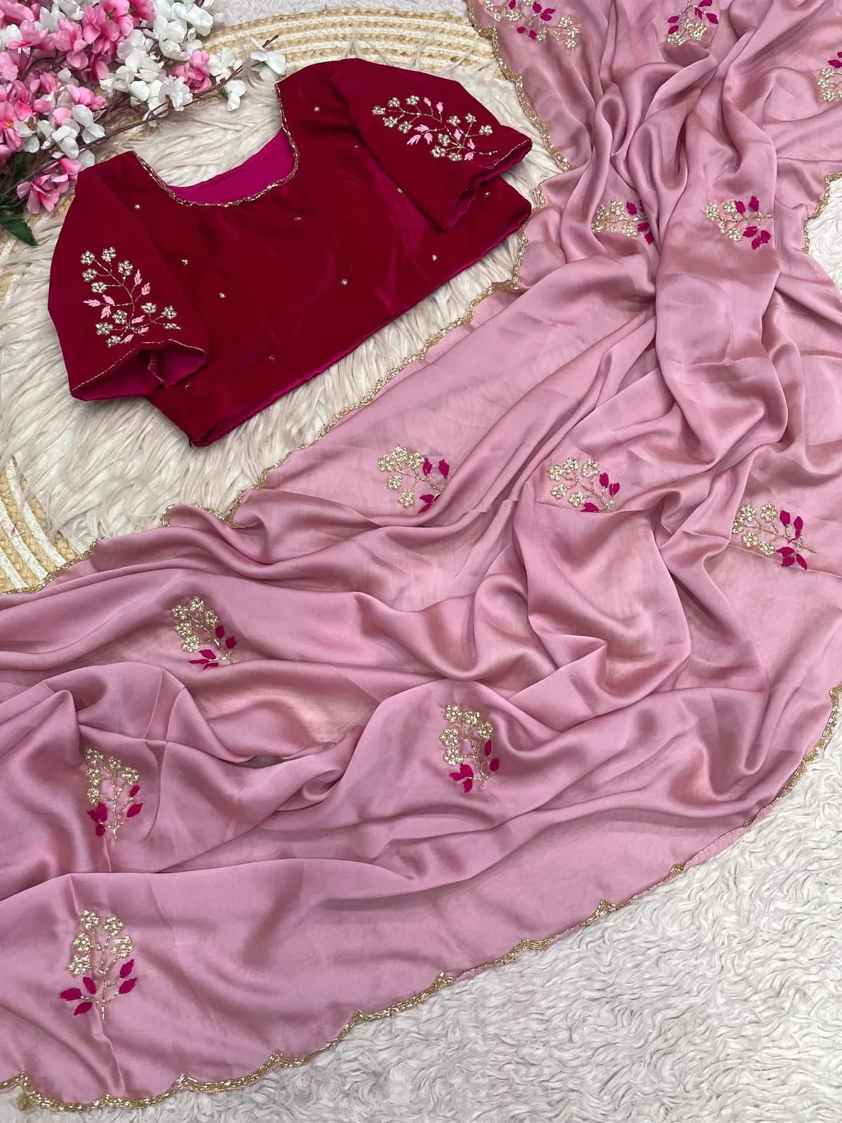 Soft Rangoli Silk Saree — image 1